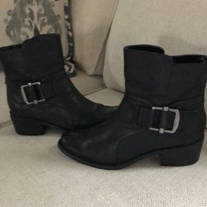 Ninw west leather boots black size 7M
